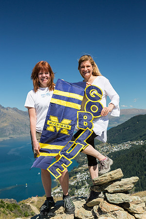 Flag on Queenstown Hill