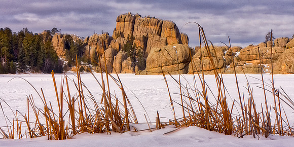 Reeds and Outlet Rocks