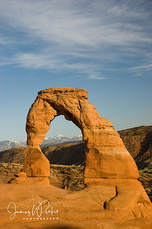 Delicate Arch and the LaSal Mts