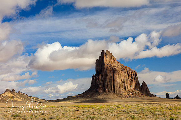 Shiprock and Clouds