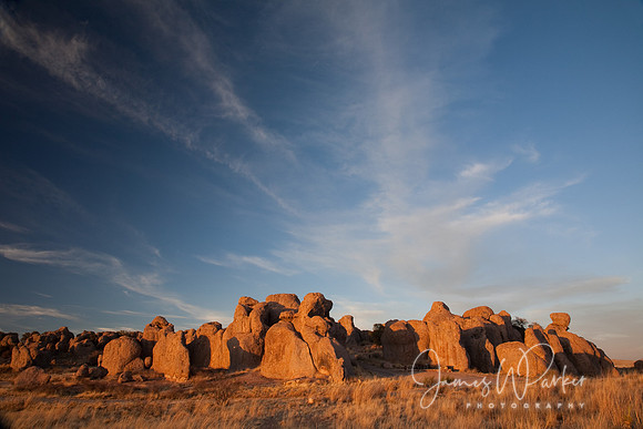Twilight at City of Rocks
