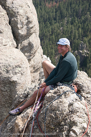 HJ Belaying on Spire Two