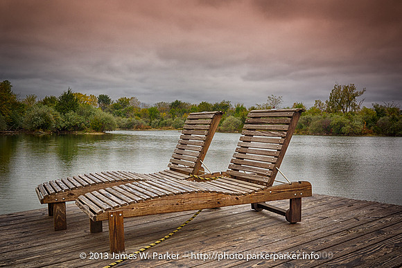 Chaise Lounges on Dock