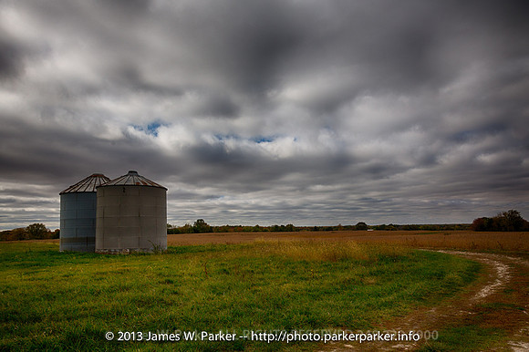 Grain Bins and Farmer's Road