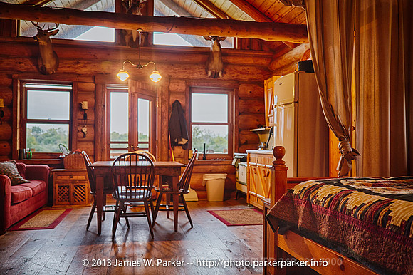 Cabin Three on a Cloudy Day